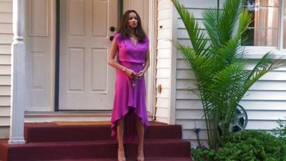 April Malloy's Drawstring Dress on Mistresses