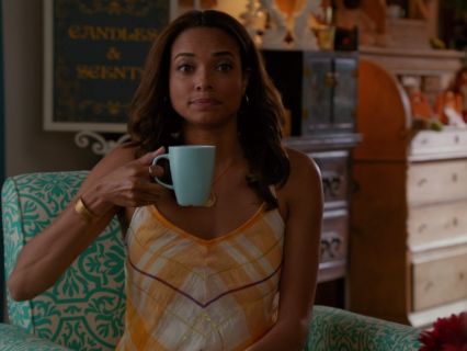 April Malloy's Yellow Plaid Dress on Mistresses