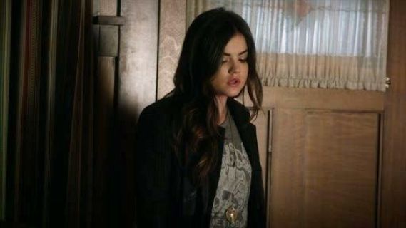 Aria Montgomery's Revelry Pinstripe Emblem Jacket on Pretty Little Liars