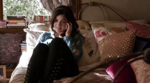 Aria Montgomery's Studded Hem Trousers on Pretty Little Liars