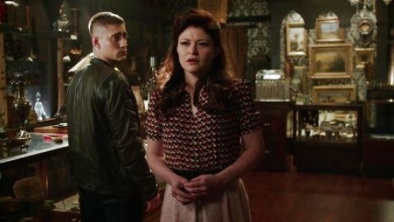 Belle 's Silk Crepe De Chine Printed Blouse on Once Upon A Time 
