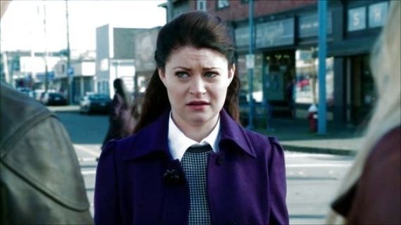 Belle 's Solid Tweed Coat on Once Upon A Time 