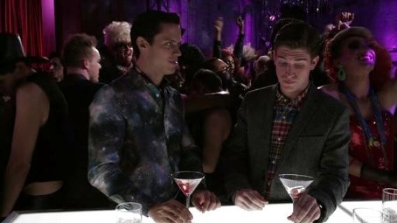 Bennet Wilcox's Cosmic Print Long Sleeve Shirt on The Carrie Diaries
