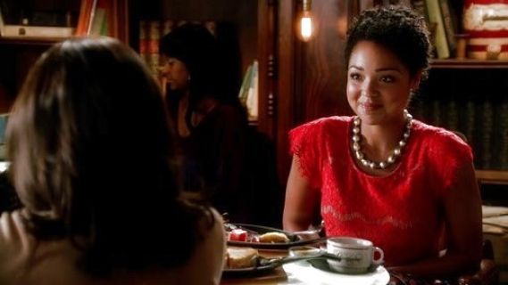 Beth Kingston's Katrine Peplum Top on Chasing Life