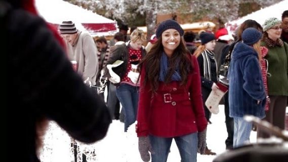 Bonnie Bennett's Belted Wool Coat in Raspberry on The Vampire Diaries
