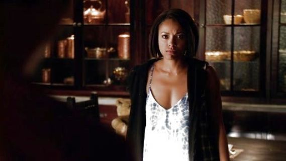 Bonnie Bennett's Kwando Tie-Dyed in White Dress on The Vampire Diaries