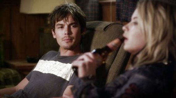 Caleb Rivers's Mens Nevad Crew T-Shirt on Pretty Little Liars