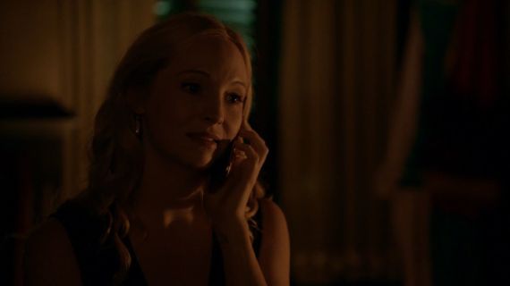 Caroline Forbes' Smoky Quartz Trillion Earrings on The Vampire Diaries