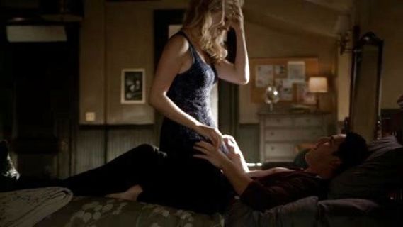 Caroline Forbes's Emilia Peplum Top on The Vampire Diaries
