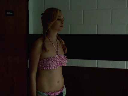Caroline Forbes's Ruffle Bandeau Bikini on The Vampire Diaries