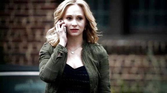 Caroline Forbes's Swing Peplum Top on The Vampire Diaries