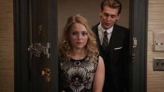 Carrie Bradshaw's Beaded Printed Bandage Dress on The Carrie Diaries