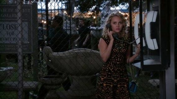 Carrie Bradshaw's Malu Animal-Patterned Wool & Cashmere-Blend Sweater Dress on The Carrie Diaries