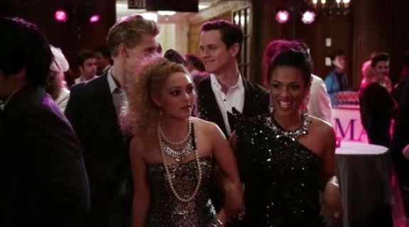 Carrie Bradshaw's Sequin Strapless Dress on The Carrie Diaries