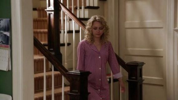 Carrie Bradshaw's Stripe Cotton Sleepshirt on The Carrie Diaries