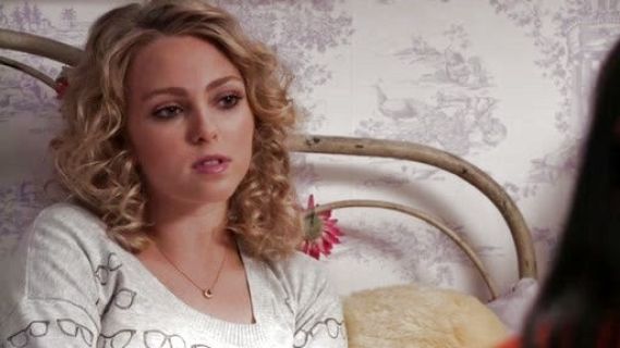 Carrie Bradshaw's Three-Quarter Scoop-Neck Sunglass-Print Sweater  on The Carrie Diaries