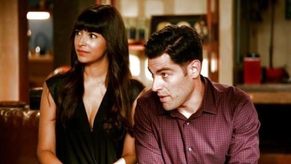 Cece Parekh's Faux Leather Wrap Top on New Girl