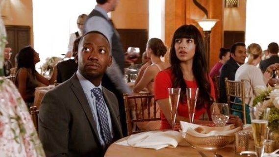 Cece Parekh's Patterned Bandage Dress on New Girl