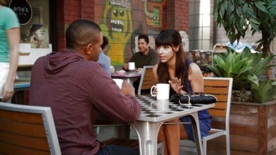 Cece Parekh's Sleeveless Drape Front Dress on New Girl