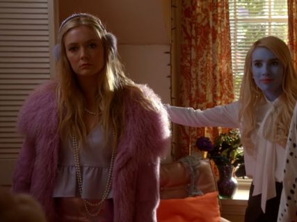 Chanel #3's Analinne ponte peplum top on Scream Queens