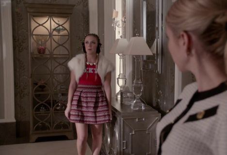 Chanel #3's Textured Skirt on Scream Queens