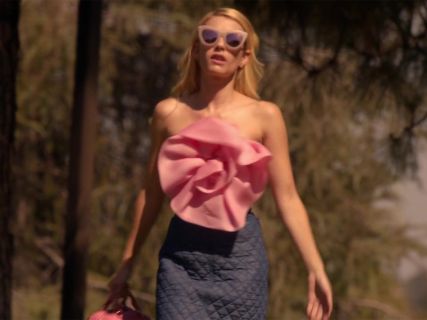 Chanel Oberlin's Pink Organza Flower Tube on Scream Queens