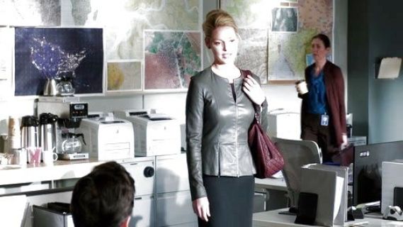 Charleston Tucker's Anasta Leather Peplum Jacket on State of Affairs