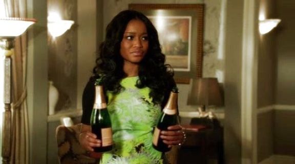 Charlie Selby's 'Athena' Print Silk Blend Dress on 90210