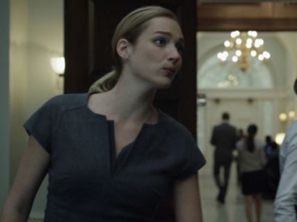 Christina Gallagher's Split Neck Dress (Similar) on House of Cards