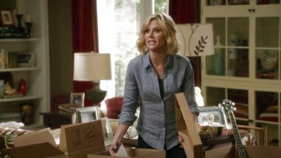 Claire Dunphy's Micro-Dot Chambray Shirt on Modern Family