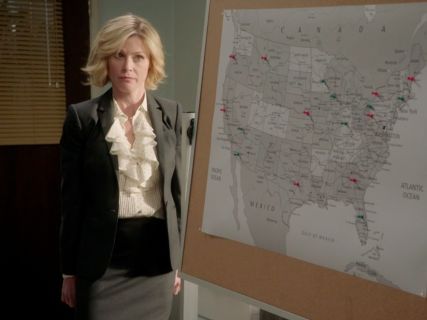 Claire Dunphy's Polka Dot Ruffle Top on Modern Family