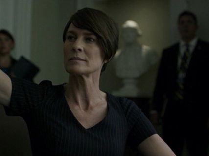 Claire Underwood's Blue Angelina Dress (Altered) on House of Cards