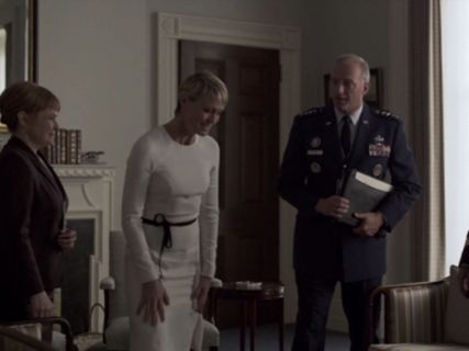 Claire Underwood's Classic Crepe Dress on House of Cards