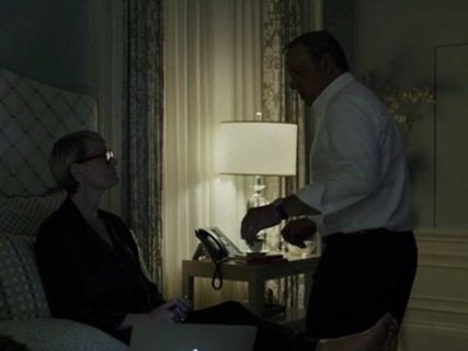 Claire Underwood's Dolce Silk Pajama Set on House of Cards