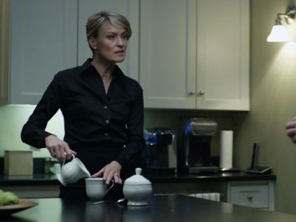 Claire Underwood's Fitted Non-Iron Sateen Shirt on House of Cards