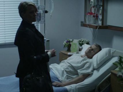 Claire Underwood's Mid Length Cotton Gabardine Trench Coat on House of Cards