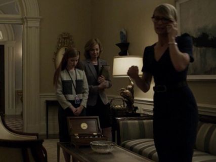 Claire Underwood's Stretch Wool Sheath Dress (Altered) on House of Cards