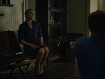 Claire Underwood's Tailored Non-Iron Sateen Shirt on House of Cards