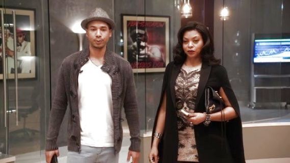 Cookie Lyon's baroque lace jacquard dress on Empire