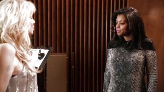Cookie Lyon's Python Blouse with Solid Blocking on Empire