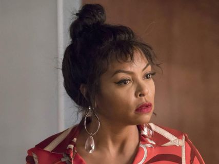 Cookie Lyon's Silver-Tone Cubic Zirconia Drop Earrings on Empire