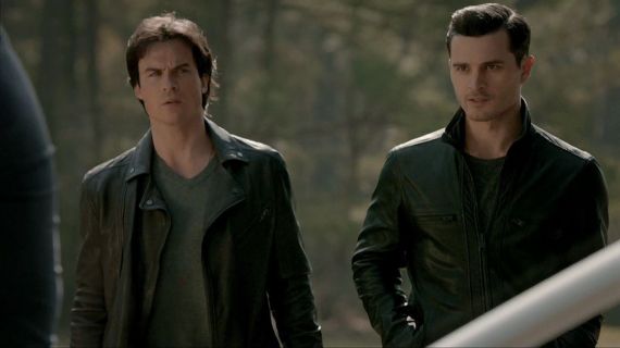 Damon Salvatore's Clay Leather Jacket on The Vampire Diaries
