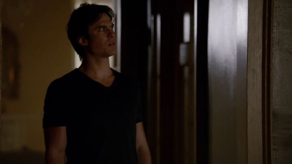 Damon Salvatore's Double-Layer V-Neck Tee on The Vampire Diaries