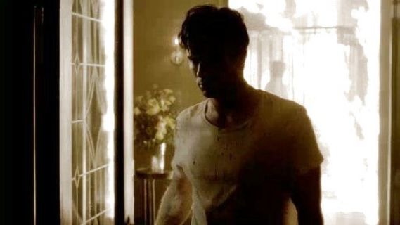 Damon Salvatore's Fine Jersey Short Sleeve Tall Tee on The Vampire Diaries