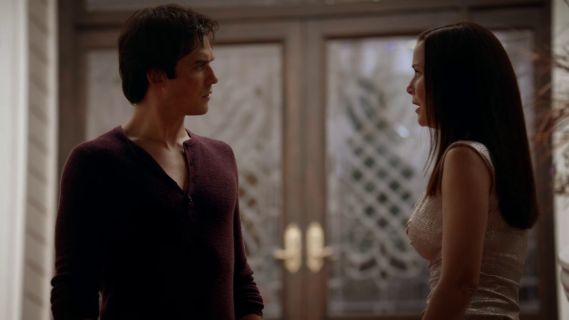 Damon Salvatore's Garrett Waffle-Knit Merino Wool Henley Sweater on The Vampire Diaries
