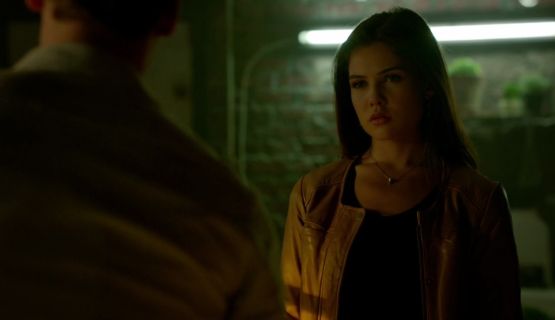 Davina Claire's Collarless Moto Jacket on The Originals