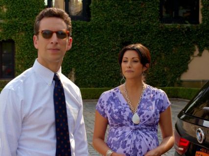 Divya Katdare's Purple Floral Dress on Royal Pains