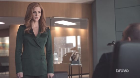 Donna Paulsen's Satin-Cady Blazer on Suits