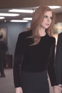 Donna Paulsen's Velvet and stretch-crepe dress on Suits