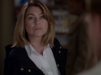 Dr. Meredith Grey's Boy Shirt in Classic White on Grey's Anatomy
